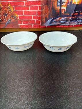 2 vintage Corelle In the Garden bowls